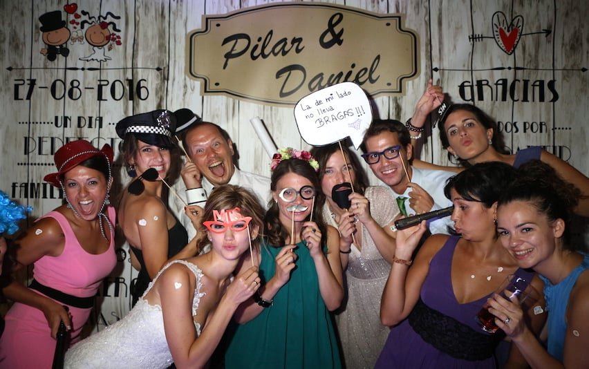 Fotomatón en una boda en Guadalajara